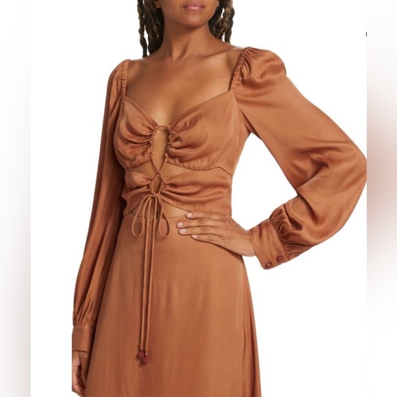 Farm Rio Carmel Cutout Midi Dress - Picture 5 of 6